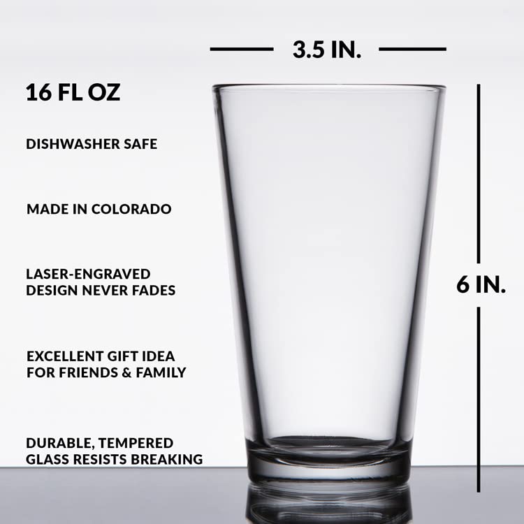 MAGE WARCRAFT Engraved Pint Glass | Inspired by Warcraft | Great Gamer Gift Idea!