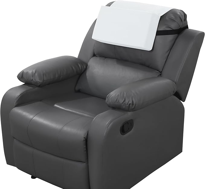 MABOZOO Head Pillow for Recliner Chair with Pocket,Headrest Cushion for Neck Pain Relief and Cervical Support,Recliner Head Pillow for Travel Home Recliner Sofa Armchair(White)