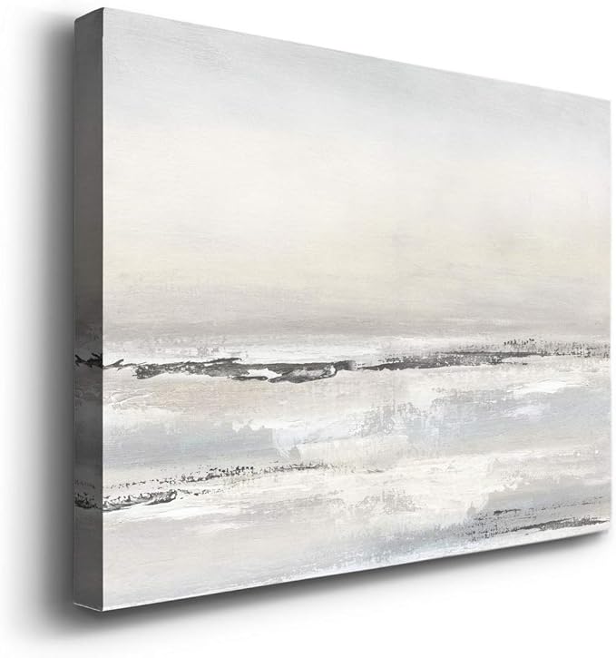 Renditions Gallery Canvas Nature Wall Art Modern Decorations Paintings Serene Winter Snow Glam Romantic Abstract Minimalist Artwork Prints for Bedroom Office Kitchen - 8"x12" LT33