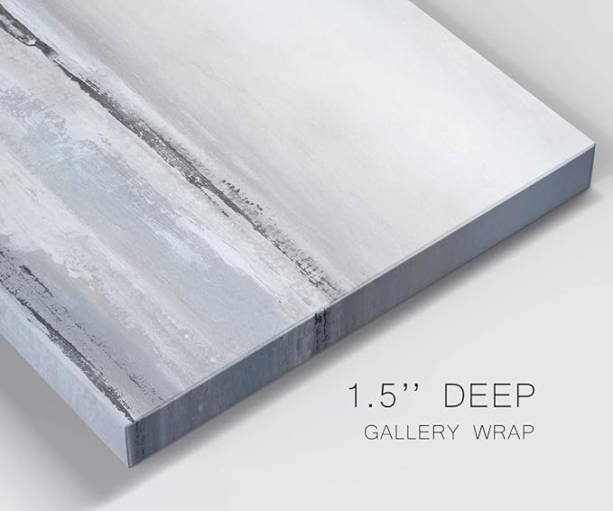 Renditions Gallery Canvas Nature Wall Art Modern Decorations Paintings Serene Winter Snow Glam Romantic Abstract Minimalist Artwork Prints for Bedroom Office Kitchen - 8"x12" LT33