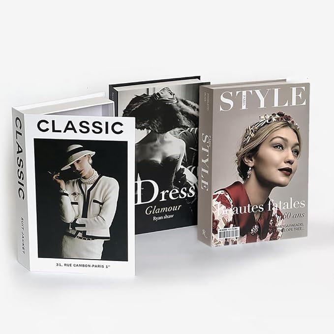 Neutral Home Books Decor Display for Living Room and Office Fashion Decorative Book,Hardcover Fake Decorative Books for Coffee Tables and Shelves(black2)