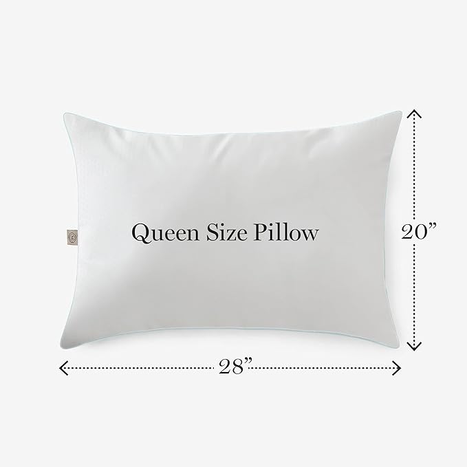 MARTHA STEWART SmartChill All Season 2 Piece Bed Pillow Set, 220 TC, Down-Alternative, Standard/Queen