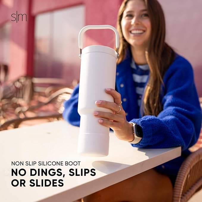 Simple Modern Trek Pivot | 40oz Flip Straw Tumbler with Handle | Water Bottle & Boot | Interchangeable Straw & Chug Lids | Insulated Stainless Steel Jug | Gym Sports Outdoors | Slumberland