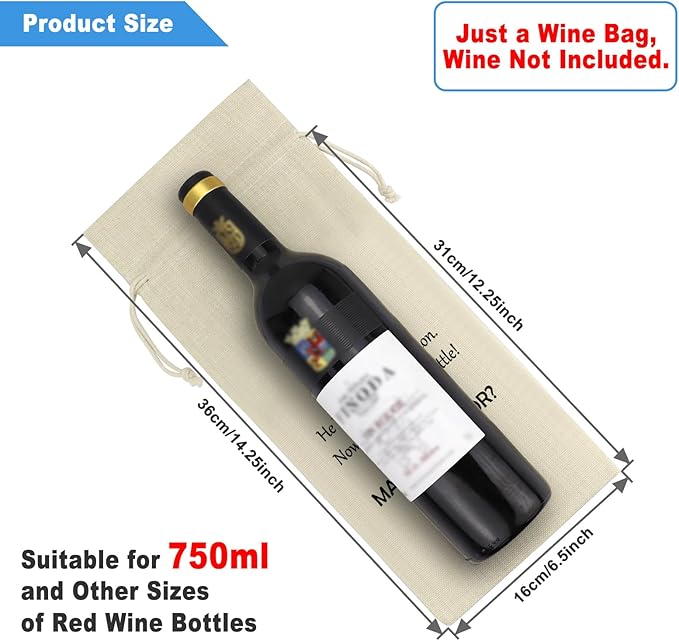 Maid of Honor Proposal Gifts Bridesmaid Gift from Bride Engagement Wine Bag Gift for Women Wedding Day Bridal Party Bachelorette Gifts for Bridesmaids Matron of Honor Friend Sister Wine Bottle Bag