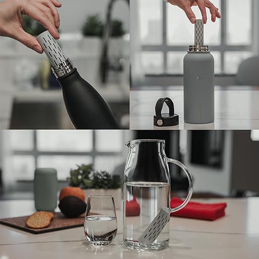 Magnesium Alkaline Water Infuser - 9.5 pH + Electrolytes for Any Water Bottle/Small Pitcher, 750 Refills / 3 Months, Ionized Mineral Water Infuser (Original 1 Pack)