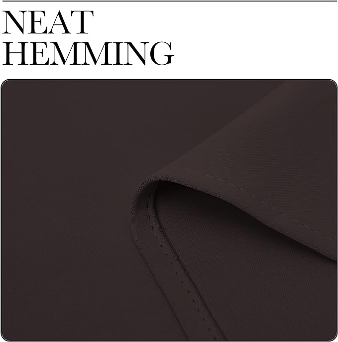 NICETOWN Blackout Curtain Panels for Bedroom Window, Triple Weave Microfiber Energy Saving Thermal Insulated Solid Grommet Blackout Draperies and Drapes(One Pair, 34 inches by 72 inches, Toffee Brown)