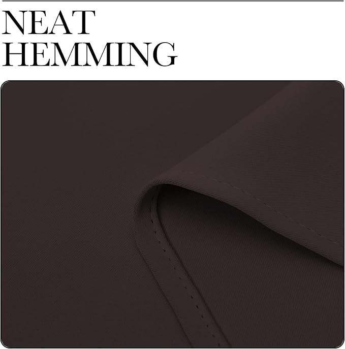 NICETOWN Blackout Curtain Panels for Bedroom Window, Triple Weave Microfiber Energy Saving Thermal Insulated Solid Grommet Blackout Draperies and Drapes (1 Pair, 29 inch by 45 inch, Toffee Brown)