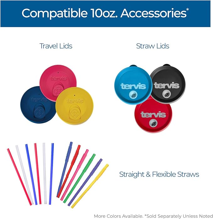 Tervis Travel Lid Made in USA Double Walled Insulated Tumbler Travel Cup Keeps Drinks Cold & Hot, Fits 10oz Tumblers, Hunter Green