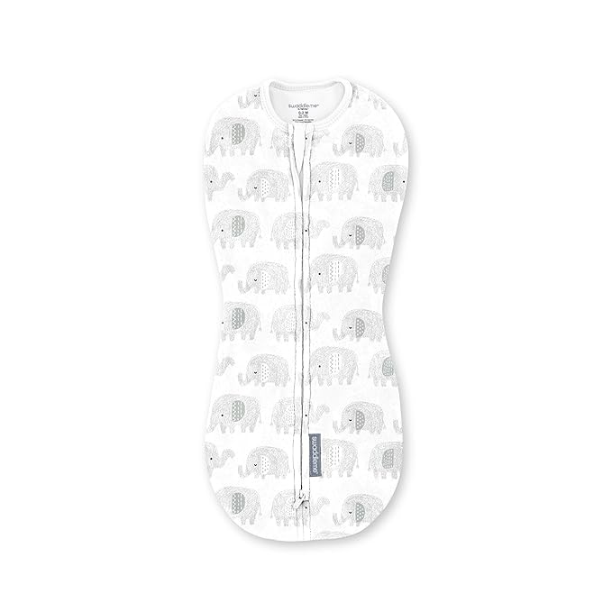 SwaddleMe by Ingenuity Pod, 0-2 Months, 1-Pack - Scribble Elephant