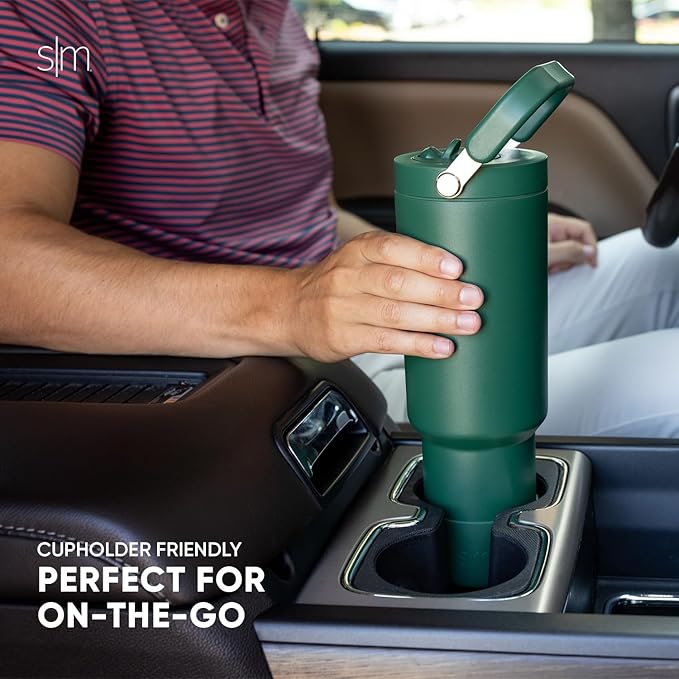 Simple Modern Trek Pivot | 40oz Flip Straw Tumbler with Handle | Water Bottle & Boot | Interchangeable Straw & Chug Lids | Insulated Stainless Steel Jug | Gym Sports Outdoors | Slumberland