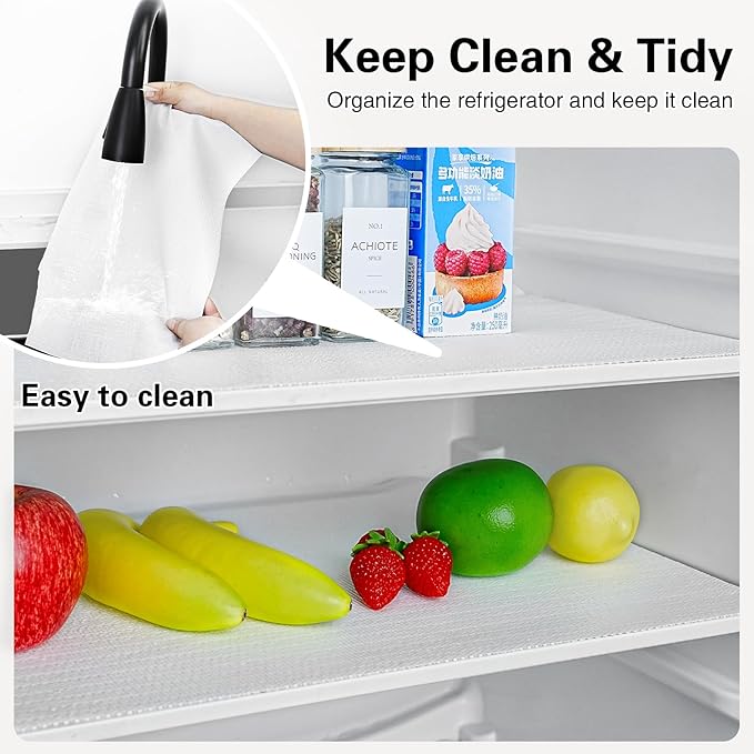 Shelf and Drawer Liner for Kitchen Cabinet-24 in x 30 FT Non-Adhesive Cabinet Liners for Shelves Non-Slip Waterproof Kitchen Drawer Liners Contact Paper Shelf Paper with Knife and Tape Measure