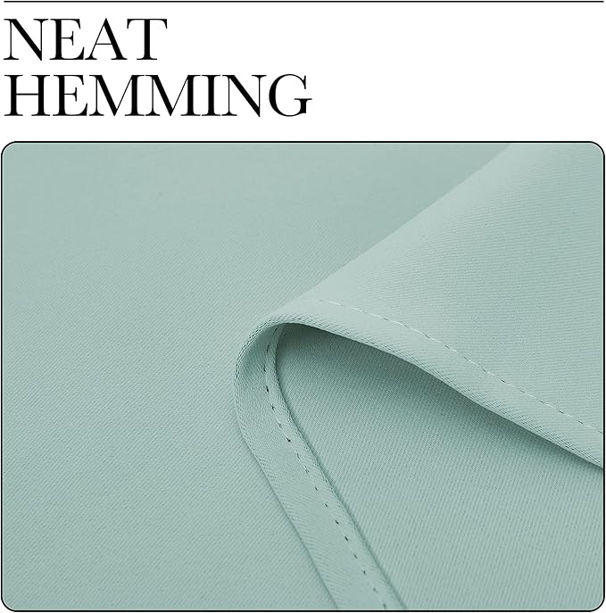 NICETOWN Window Curtain Panels, Thermal Insulated Solid Grommet Blackout Draperies/Drapes for Loft, Dorm (Aqua, One Pair, 34 by 54-inch)