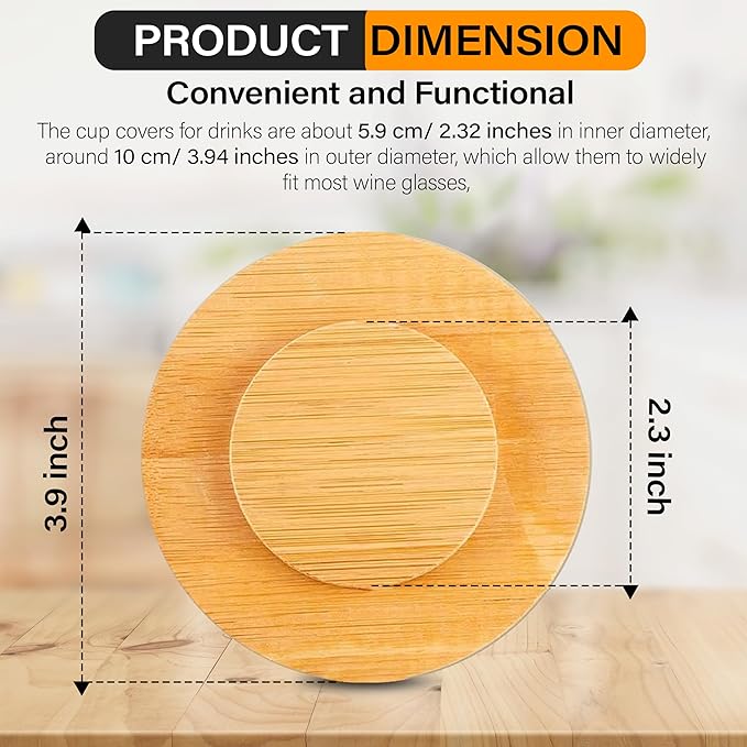 Personalized Wine Glass Charcuterie Topper - Custom Laser Engraved Initial Bamboo Wine Glass Topper Stopper Coasters Plate ID Identification Wine Glass Charcuterie Board Topper (Letter O)