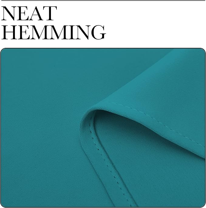 NICETOWN Room Darkening Curtains 78 inch Length 2 Panels, Peacock Teal, 2 Pieces, W42, Thermal Insulated Grommet Blackout Curtains for Modern Casual Elegant Bedroom Kids Room Theme Decoration