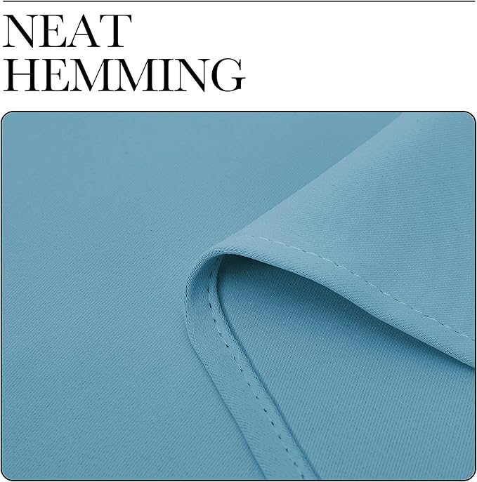 NICETOWN Thermal Insulated Curtains Blackout Draperies, Window Treatment Solid Grommet Room Darkening Drape Panels for Bedroom (Teal Blue, Set of 2, 29 by 45 inches Long)