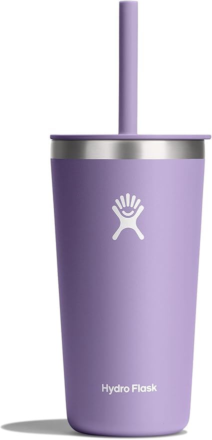 Hydro Flask Travel Tumbler Stainless Steel Vacuum Insulated Tumbler with Lid and Straw for Cold Water and Drinks for Sports, School, Work, Car, Travel, Weekends