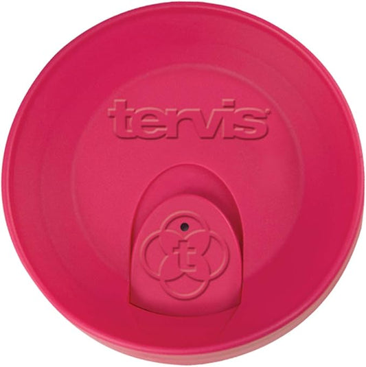 Tervis Travel Lid Made in USA Double Walled Insulated Tumbler Travel Cup Keeps Drinks Cold & Hot, Fits 16oz Tumblers, Fuchsia