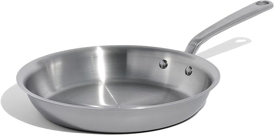 Made In Cookware - 10-Inch Stainless Steel Frying Pan - 5 Ply Stainless Clad - Professional Cookware - Crafted in Italy - Induction Compatible