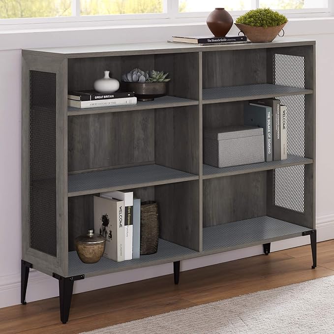 HooTown Shelf Liner Kitchen Cabinet Drawer Mats 23.6 Inch Wide x 6.5 Feet Long, Non Slip EVA Plastic Water Resistant Pad for Bathroom Drawers,Shoe Shelves, Under Sink, Gray