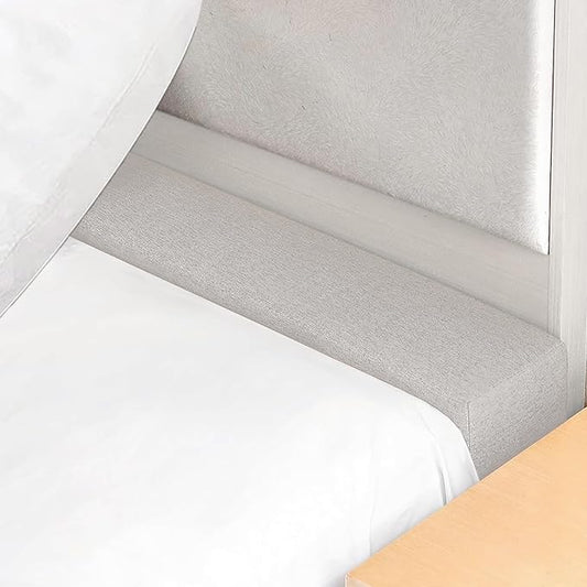 Mattress Extender, Bed Gap/Space Filler, Headboard Pillow Between Headboard and Mattress or Wall, High-Density Foam with Removable Cover（Light Grey-Queen-60 * 2 * 6in）