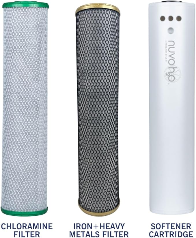 Manor Trio System Replacement Cartridges, Chloramine and Iron Filters