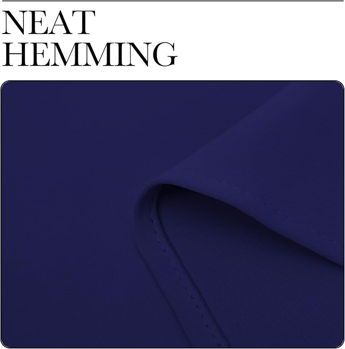 NICETOWN Blackout Draperies Curtains, All Season Thermal Insulated Solid Grommet Top Blackout Curtains/Drapes for Kid's Room (Royal Blue, 1 Pair, 34 x 72 inches)