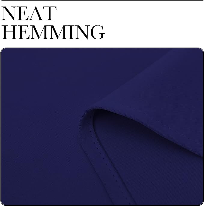 NICETOWN Window Treatment Energy Saving Thermal Insulated Solid Grommet Blackout Curtains/Drapes for Living Room (Royal Blue, 1 Pair, 42 by 84-Inch)
