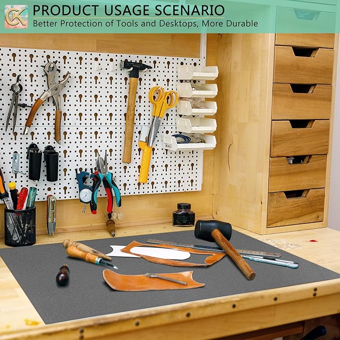 Foam Toolbox Liner Shelf Liner, Thickened Durable Pad Tool Box Mat for Protecting Your Tools, Work Surfaces, Garage, Chest -Gray 3mm Thickness, 24 inch*24 ft