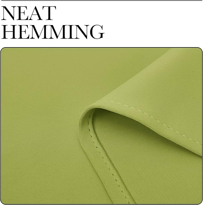 NICETOWN Green Blackout Curtains Window Panels, Window Treatment Thermal Insulated Solid Grommet Blackout Draperies/Drapes for Christmas Bedroom (Set of 2, 34 by 84 Long, Fresh Green)